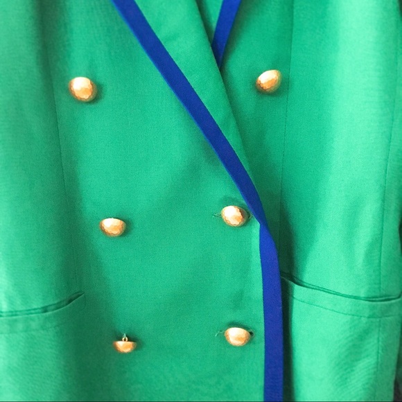 SOLD VINTAGE 🌈 80s Double-Breasted Oversized Blazer - Picture 3 of 5